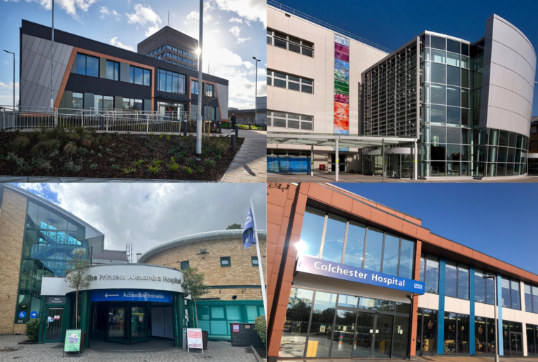 Collage of Essex hospital buildings