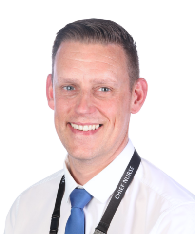 A headshot image of Dr Giles Thorpe.
