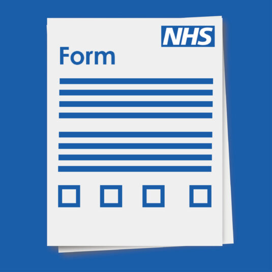 NHS form