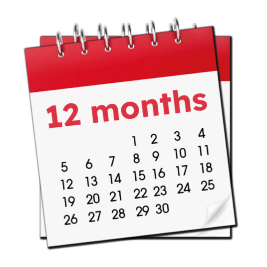 calendar 12 months