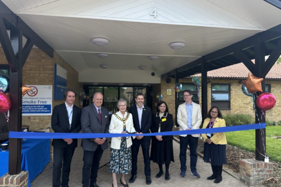 Staff and MPs at the official opening of the St Margaret’s CDC.