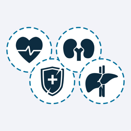 Icon representing health