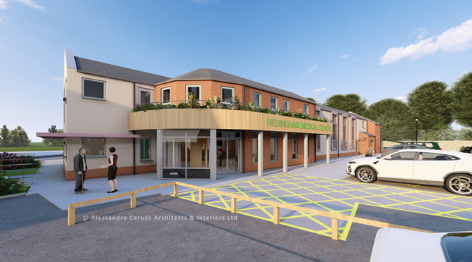 Artist impression of the new Hedingham Medical Centre development
